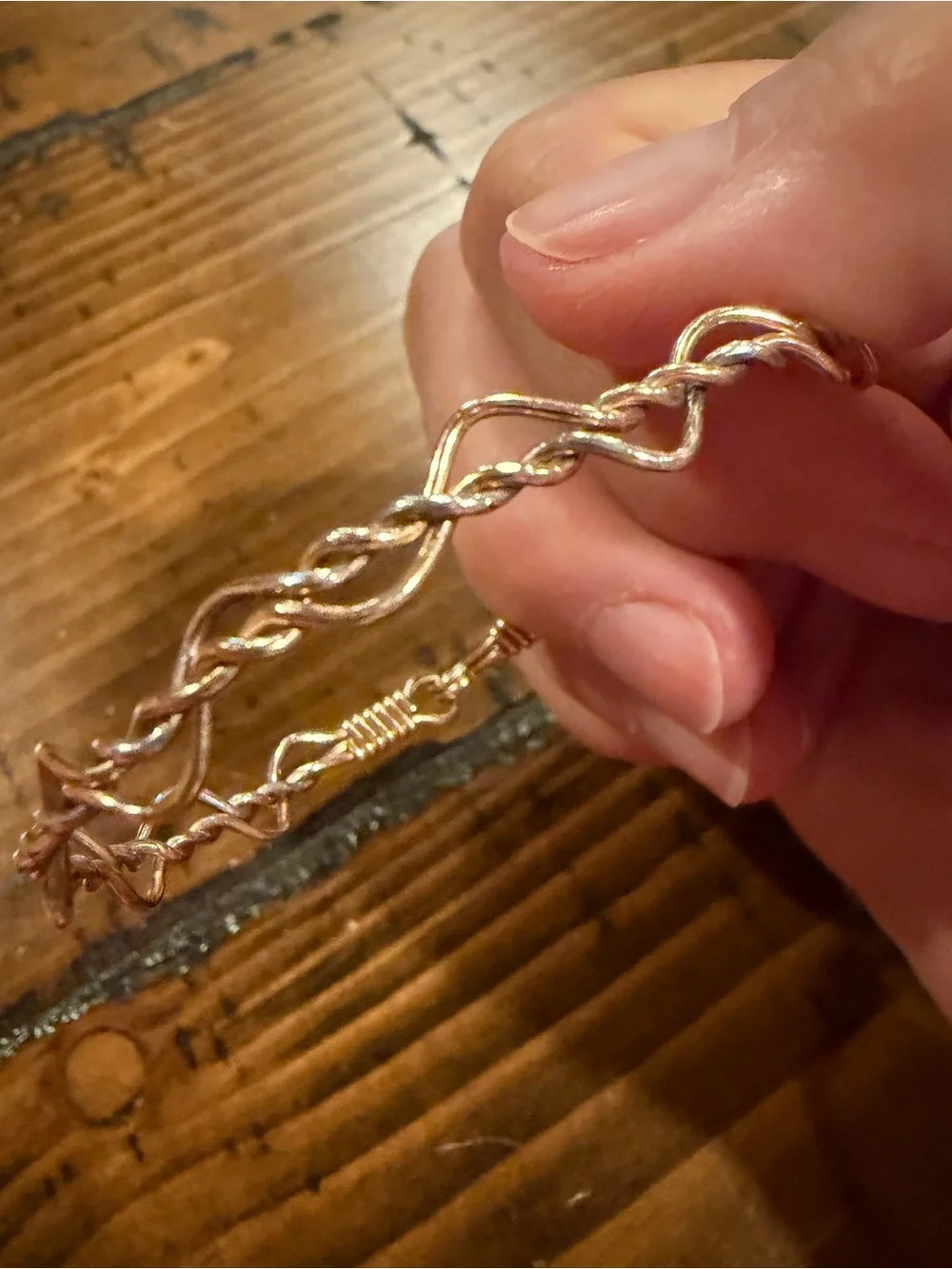 Ronaldo Twisted Link Gold & Silver Bracelet for Women